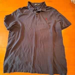 Polo Ralph Lauren XXL classic fit men’s blue polo with red pony
